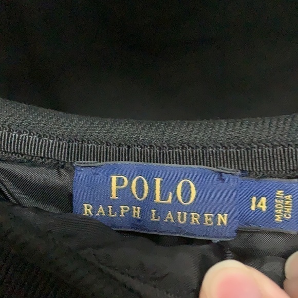 POLO Ralph Lauren black pleated skirt with pockets - Picture 3 of 5